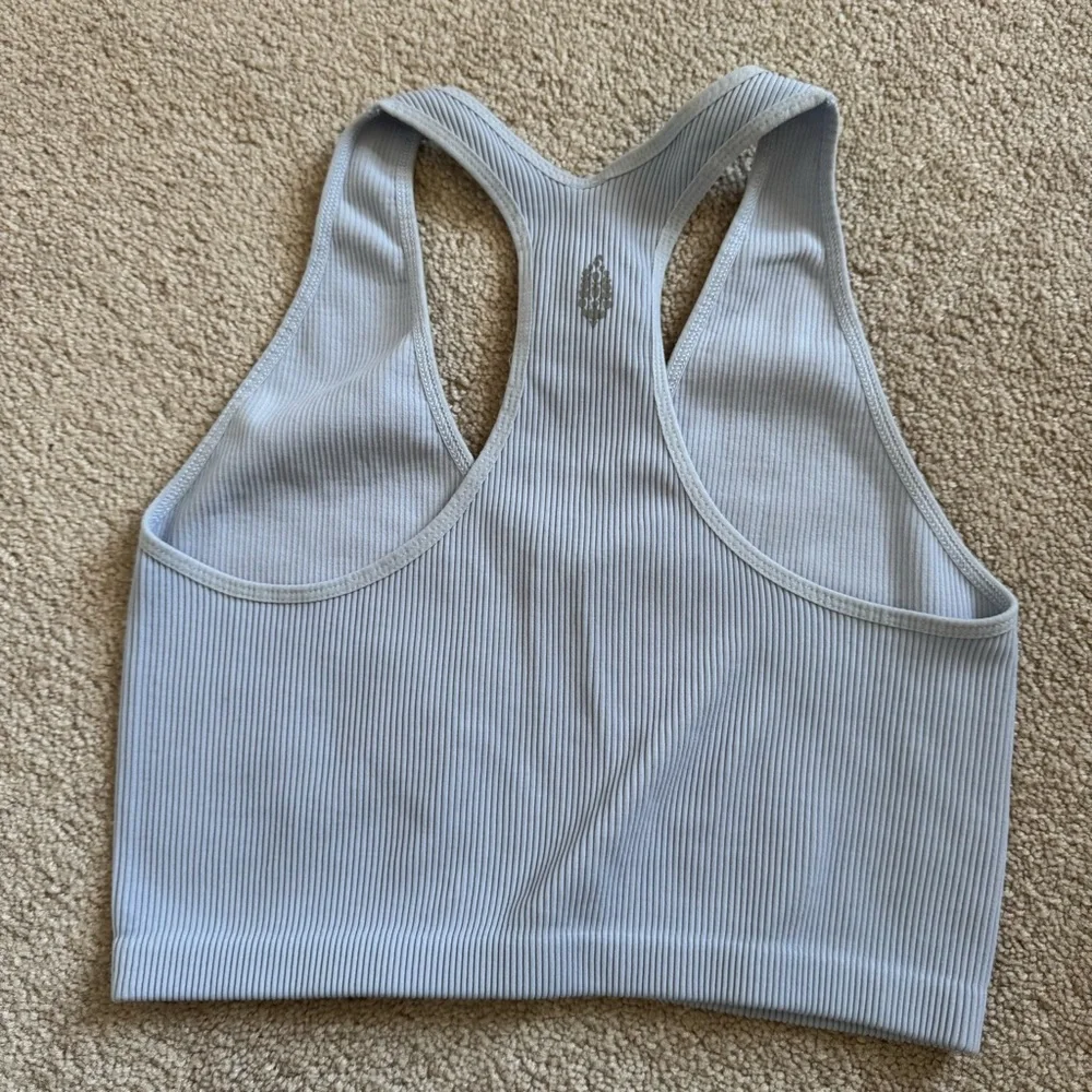 Free People Blue Cropped Bra Top Size XL